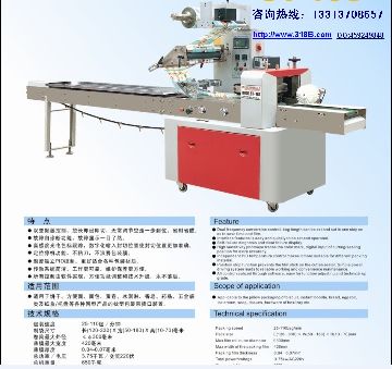 420枕式包装机，面包包装机，吐司面包全自动包装机Coastal defence bread packaging machine