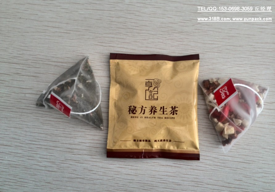 尼龙三角包内外袋样品，八宝茶三角茶包样品.jpg