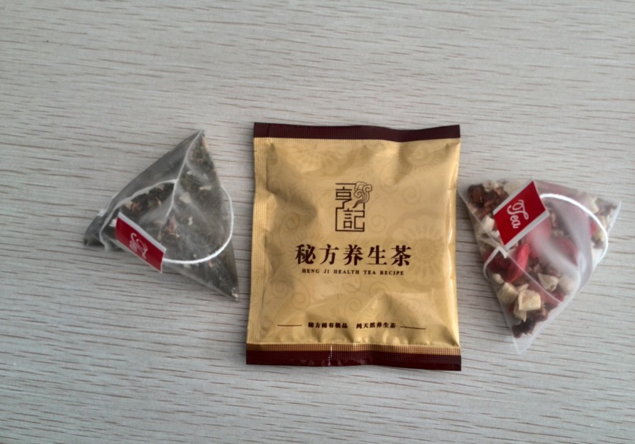 尼龙三角包内外袋样品，尼龙三角包八宝茶样品.jpg